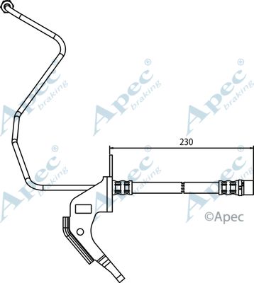 APEC BRAKING Bremžu šļūtene HOS3707